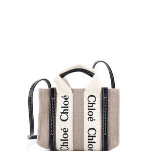 Chloe Woody Convertible Tote Canvas #197618C76B